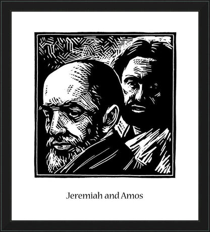 Wall Frame Black - Jeremiah and Amos by J. Lonneman