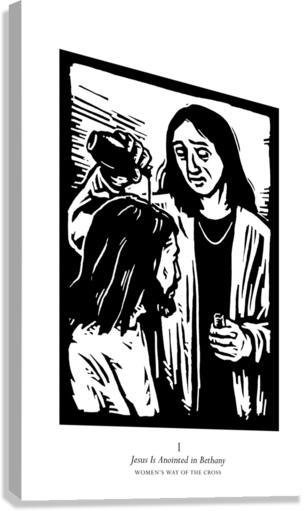 Canvas Print - Women's Stations of the Cross 01 - Jesus is Anointed in Bethany by J. Lonneman