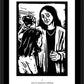 Wall Frame Black, Matted - Women's Stations of the Cross 01 - Jesus is Anointed in Bethany by Julie Lonneman - Trinity Stores
