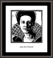 Wall Frame Espresso - St. Jane Frances de Chantal by J. Lonneman