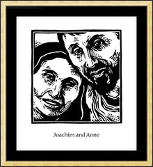 Wall Frame Gold - Sts. Joachim and Anne by J. Lonneman