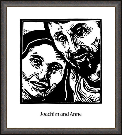 Wall Frame Espresso - Sts. Joachim and Anne by J. Lonneman