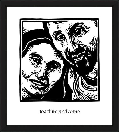 Wall Frame Black - Sts. Joachim and Anne by Julie Lonneman - Trinity Stores