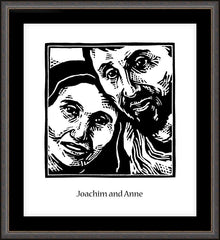 Wall Frame Espresso - Sts. Joachim and Anne by J. Lonneman