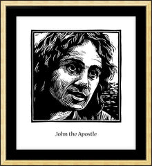 Wall Frame Gold - St. John the Apostle by J. Lonneman
