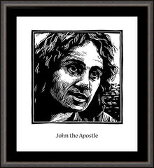 Wall Frame Espresso - St. John the Apostle by J. Lonneman