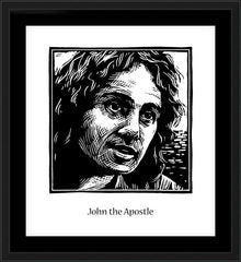Wall Frame Black - St. John the Apostle by J. Lonneman