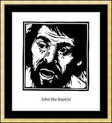 Wall Frame Gold - St. John the Baptist by J. Lonneman