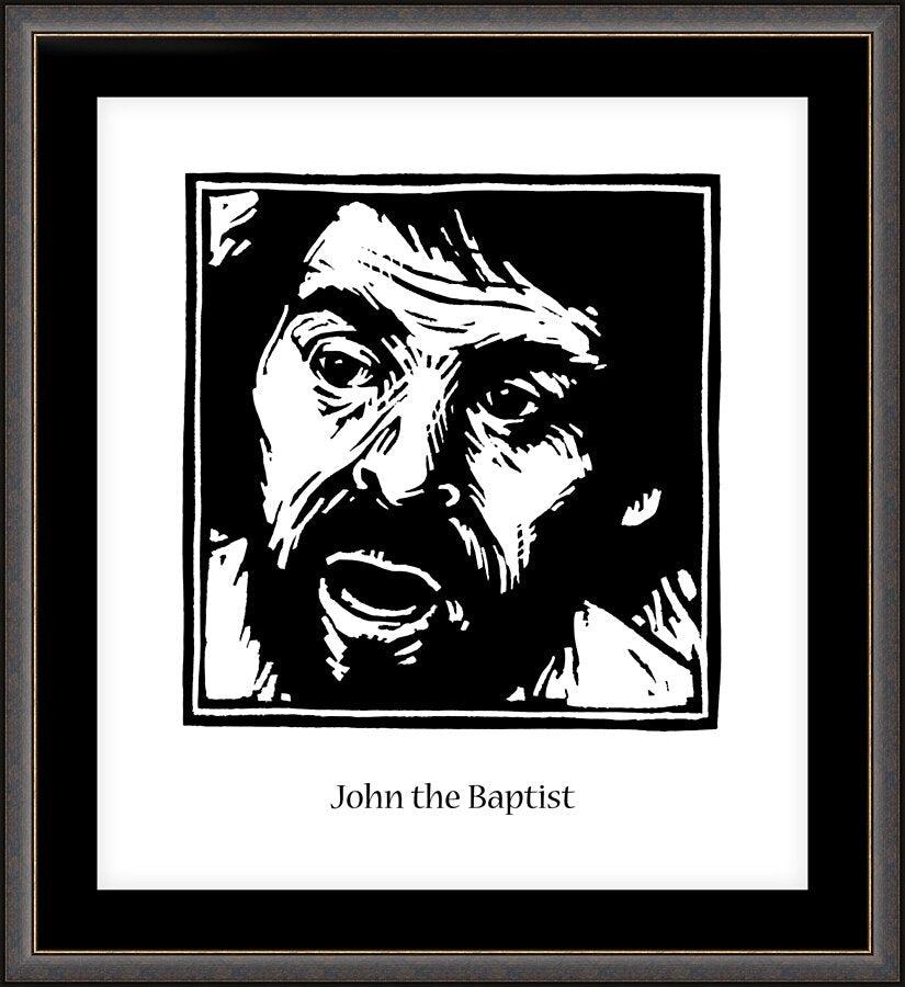 Wall Frame Espresso, Matted - St. John the Baptist by Julie Lonneman - Trinity Stores