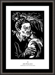 Wall Frame Espresso - Scriptural Stations of the Cross 02 - Judas Betrays Jesus by J. Lonneman