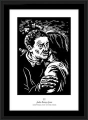Wall Frame Black - Scriptural Stations of the Cross 02 - Judas Betrays Jesus by J. Lonneman