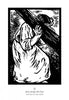 Metal Print - Traditional Stations of the Cross 02 - Jesus Accepts the Cross by Julie Lonneman - Trinity Stores