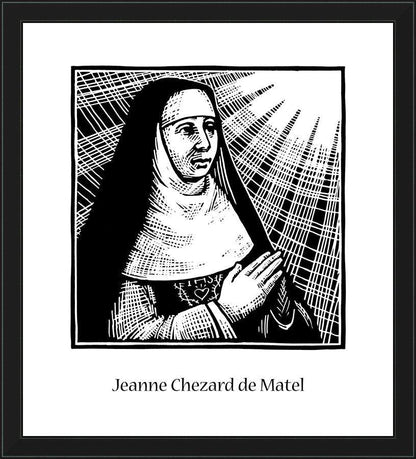 Wall Frame Black - Ven. Jeanne Chézard de Matel by Julie Lonneman - Trinity Stores