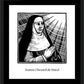 Wall Frame Black, Matted - Ven. Jeanne Chézard de Matel by Julie Lonneman - Trinity Stores