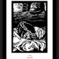Wall Frame Black, Matted - Women's Stations of the Cross 07 - Jesus Falls by Julie Lonneman - Trinity Stores