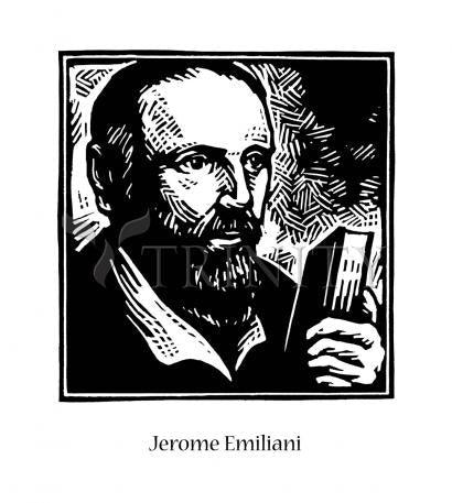 Wall Frame Gold, Matted - St. Jerome Emiliani by Julie Lonneman - Trinity Stores