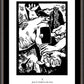 Wall Frame Espresso, Matted - Women's Stations of the Cross 10 - Jesus is Nailed to the Cross by J. Lonneman