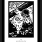 Wall Frame Black, Matted - Traditional Stations of the Cross 03 - Jesus Falls the First Time by J. Lonneman