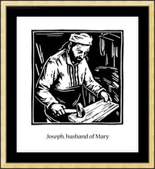 Wall Frame Gold - St. Joseph, husband of Mary by J. Lonneman