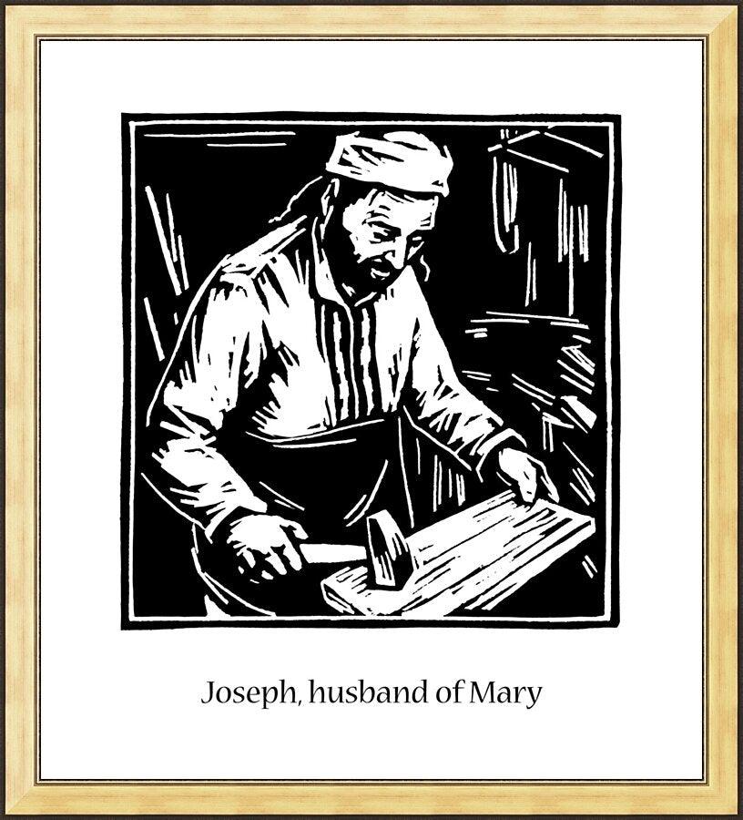Wall Frame Gold - St. Joseph, husband of Mary by Julie Lonneman - Trinity Stores