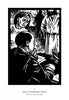 Acrylic Print - Traditional Stations of the Cross 01 - Jesus is Condemned to Death by Julie Lonneman - Trinity Stores