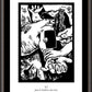 Wall Frame Espresso, Matted - Traditional Stations of the Cross 11 - Jesus is Nailed to the Cross by J. Lonneman