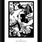 Wall Frame Black, Matted - Traditional Stations of the Cross 11 - Jesus is Nailed to the Cross by J. Lonneman