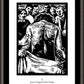 Wall Frame Espresso, Matted - Traditional Stations of the Cross 10 - Jesus is Stripped of His Clothes by J. Lonneman