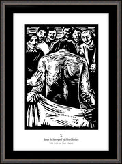 Wall Frame Espresso - Traditional Stations of the Cross 10 - Jesus is Stripped of His Clothes by J. Lonneman