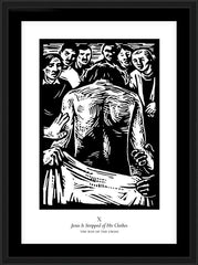 Wall Frame Black - Traditional Stations of the Cross 10 - Jesus is Stripped of His Clothes by J. Lonneman