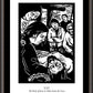Wall Frame Espresso, Matted - Traditional Stations of the Cross 13 - The Body of Jesus is Taken From the Cross by J. Lonneman
