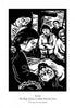 Acrylic Print - Traditional Stations of the Cross 13 - The Body of Jesus is Taken From the Cross by Julie Lonneman - Trinity Stores