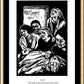 Wall Frame Gold, Matted - Scriptural Stations of the Cross 14 - The Body of Jesus is Laid in the Tomb by J. Lonneman