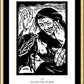 Wall Frame Gold, Matted - Women's Stations of the Cross 04 - Jesus Meets Mary, His Mother by J. Lonneman