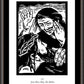 Wall Frame Espresso, Matted - Women's Stations of the Cross 04 - Jesus Meets Mary, His Mother by J. Lonneman