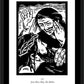 Wall Frame Black, Matted - Women's Stations of the Cross 04 - Jesus Meets Mary, His Mother by Julie Lonneman - Trinity Stores