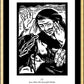 Wall Frame Gold, Matted - Traditional Stations of the Cross 04 - Jesus Meets His Sorrowful Mother by J. Lonneman