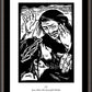Wall Frame Espresso, Matted - Traditional Stations of the Cross 04 - Jesus Meets His Sorrowful Mother by J. Lonneman