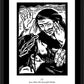 Wall Frame Black, Matted - Traditional Stations of the Cross 04 - Jesus Meets His Sorrowful Mother by Julie Lonneman - Trinity Stores