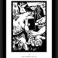 Wall Frame Black, Matted - Scriptural Stations of the Cross 10 - Jesus is Nailed to the Cross by J. Lonneman