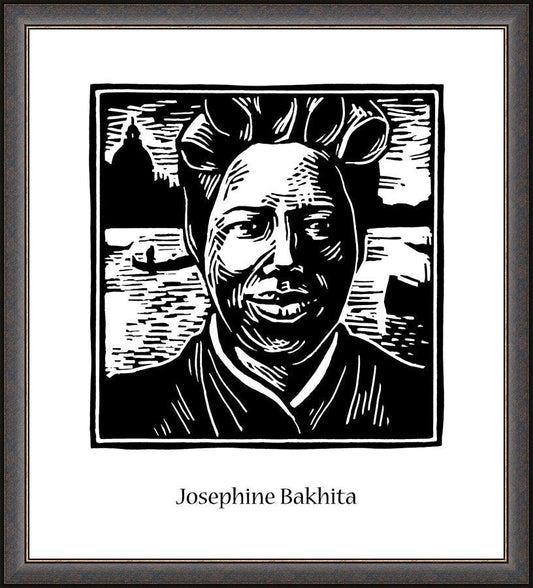 Wall Frame Espresso - St. Josephine Bakhita by J. Lonneman
