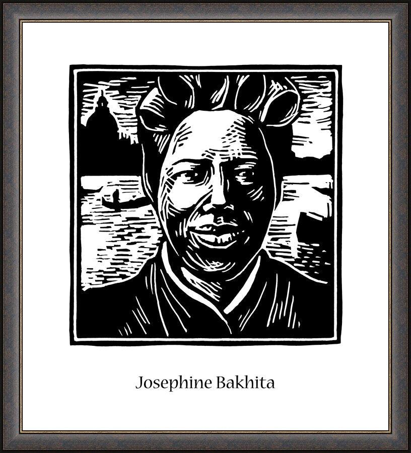 Wall Frame Espresso - St. Josephine Bakhita by Julie Lonneman - Trinity Stores