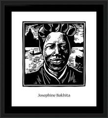 Wall Frame Black - St. Josephine Bakhita by J. Lonneman