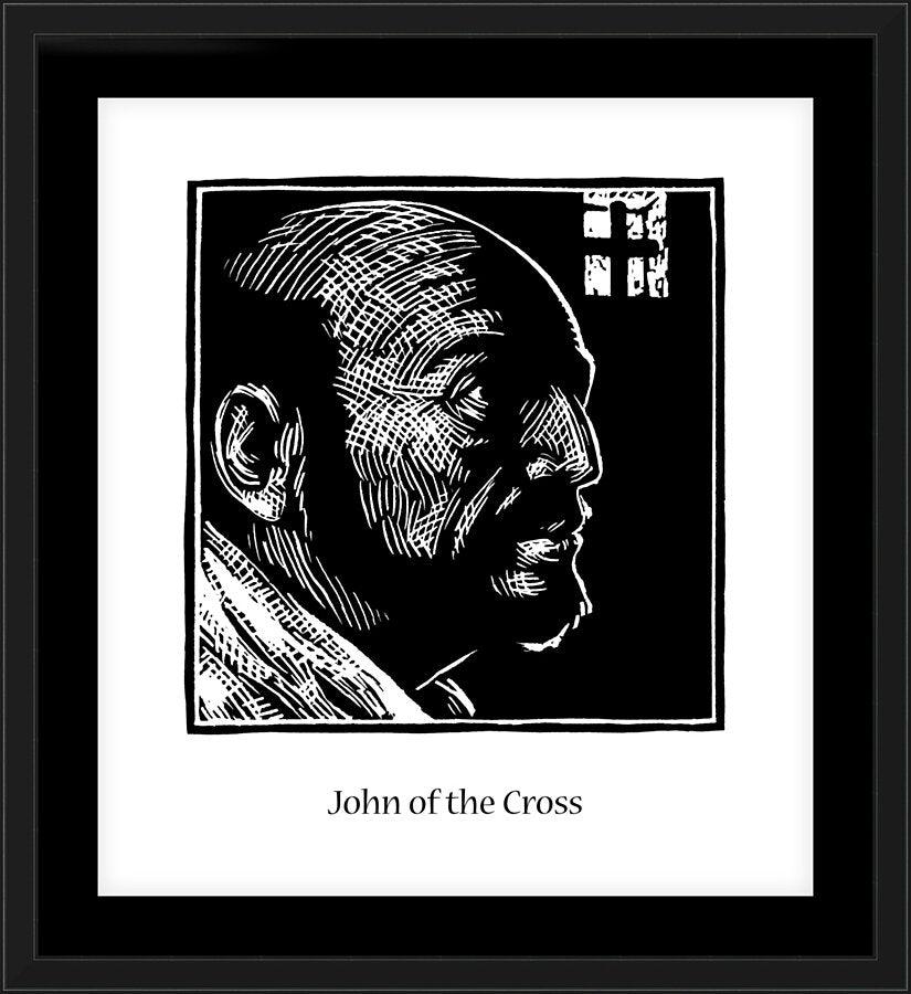 Wall Frame Black, Matted - St. John of the Cross by J. Lonneman