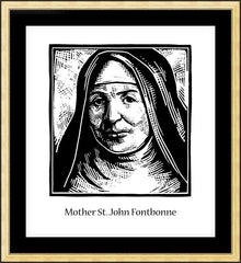 Wall Frame Gold - Mother St. John Fontbonne by J. Lonneman