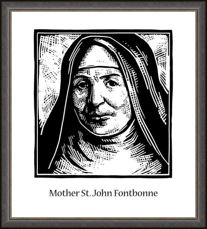 Wall Frame Espresso - Mother St. John Fontbonne by Julie Lonneman - Trinity Stores