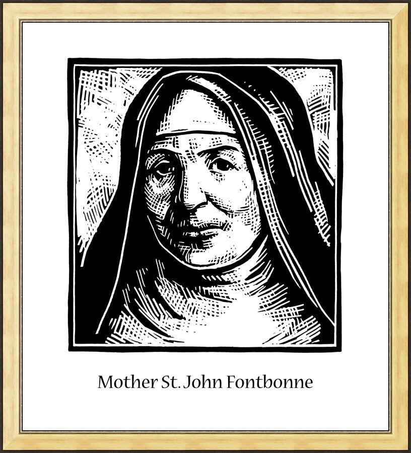 Wall Frame Black - St. Scholastica by J. Lonneman