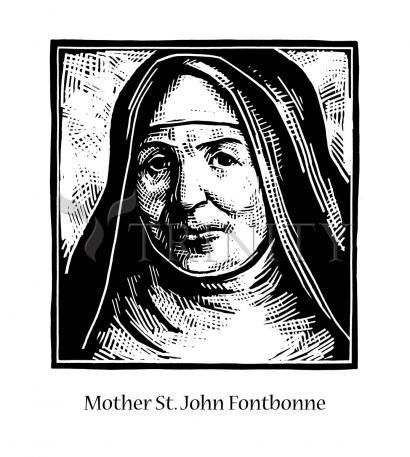 Wall Frame Gold, Matted - Mother St. John Fontbonne by Julie Lonneman - Trinity Stores
