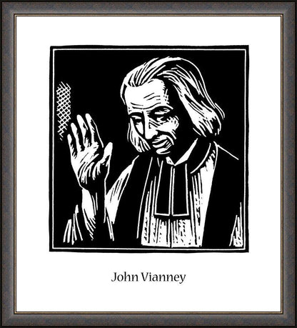Wall Frame Espresso - St. John Vianney by J. Lonneman