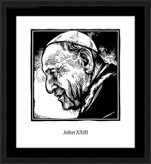 Wall Frame Black - St. John XXIII by J. Lonneman